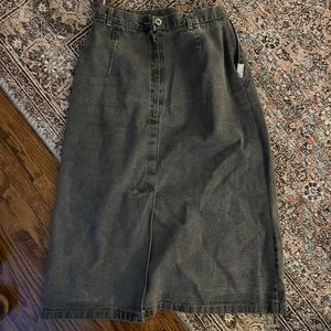 grey midi/maxi skirt